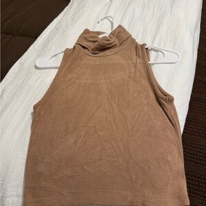 Gianni Bini, size medium camel color, crop turtleneck, very soft worn once